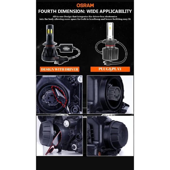 Ready Lampu LED PAJERO SPORT 2008-2015 Osram EASE LEDriving 54W 6000K Bohlam Mobil