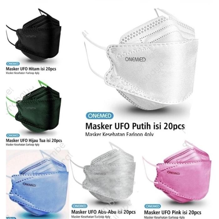 New Masker KF94 Onemed / Masker UFO Onemed 4ply / Masker UFO Onemed kf9452