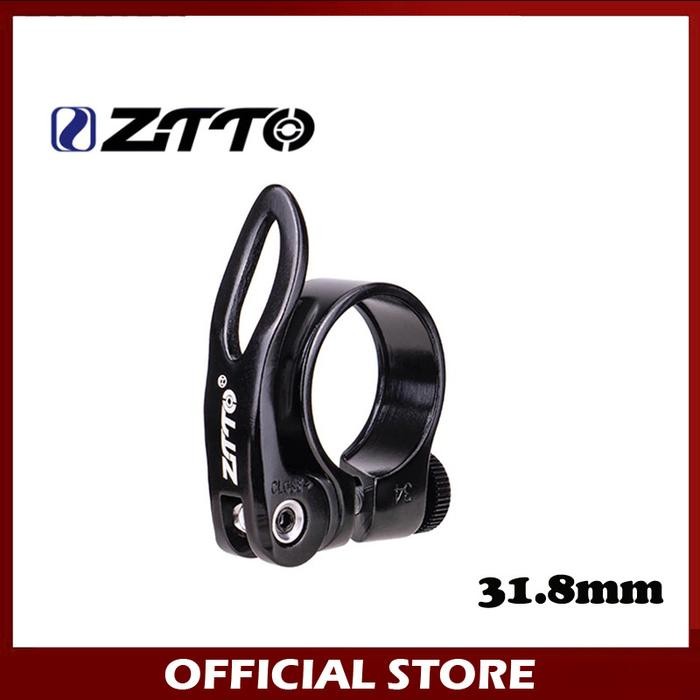 Wimcycle United - Ztto Quick Release Seat Clamp 31.8 Mm Sepeda Klem Seatpost Qr Hitam