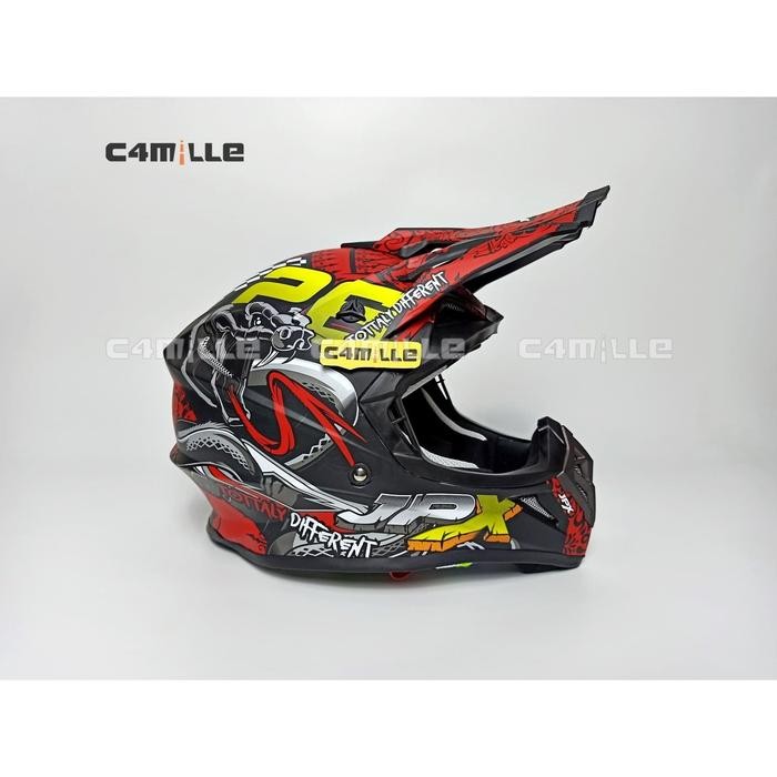Helm Jpx Cross X16 Black Doff Trail Super Cross