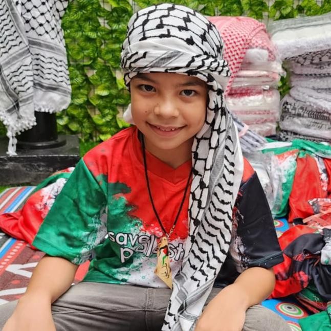 ORIGINAL Sorban/Keffiyeh Khas Palestina (SPESIAL UNTUK ANAK) READY STOCK