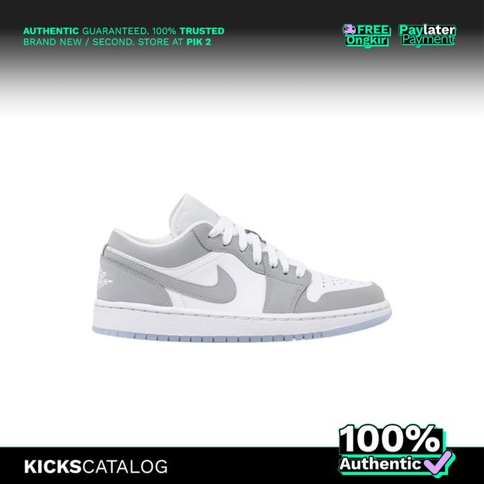 Air Jordan 1 Low Wolf Grey (W) - 100% Authentic BNIB
