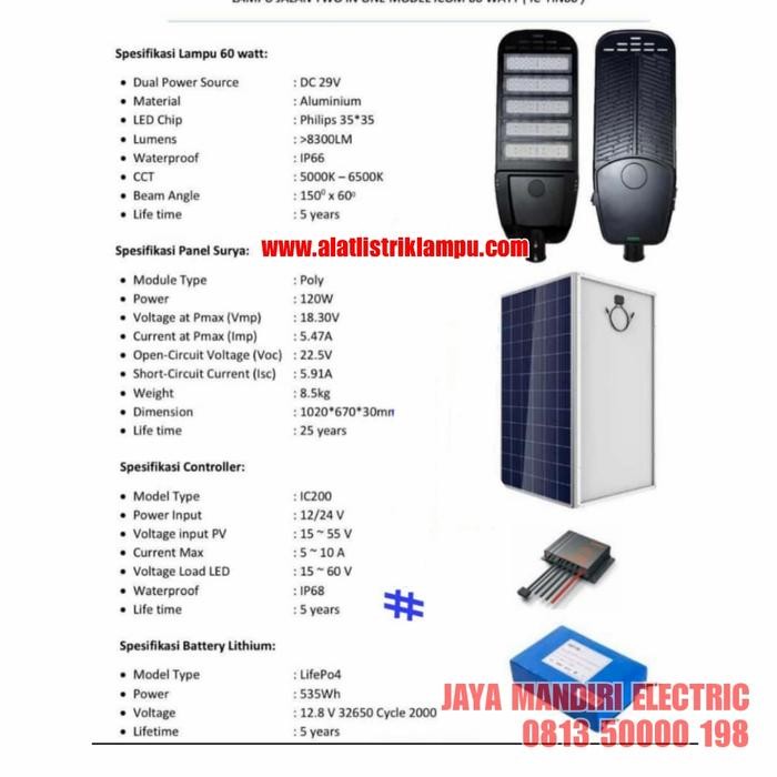 GRATIS ONGKIR LAMPU JALAN SOLAR LED 100WATT PJU STREET LIGHT SURYA 100W 100 WATT