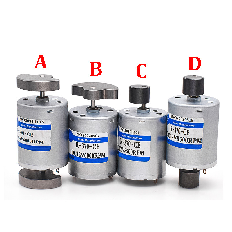 1pcs RF-370 High Speed 12v 370 DC Electric Motor with Vibration Block High Quality Micro Carbon Brus