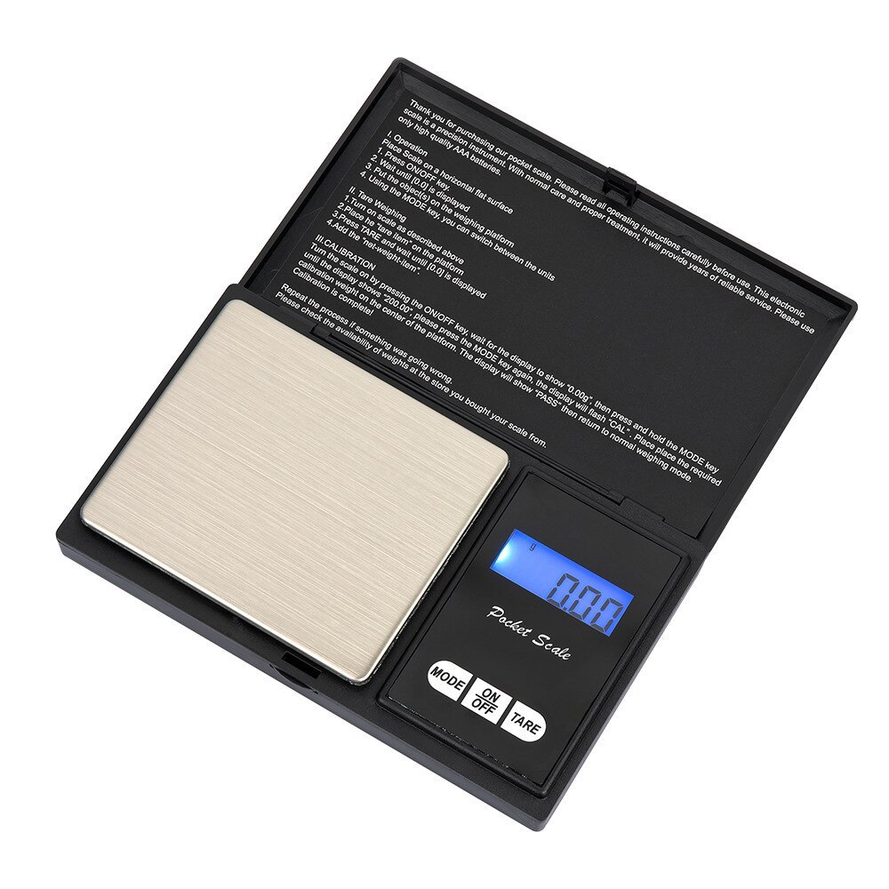 Jewelry Mini Stainless Steel Electronic Scale Digital Pocket Scale Gold Gram Balance Weight Scale Po