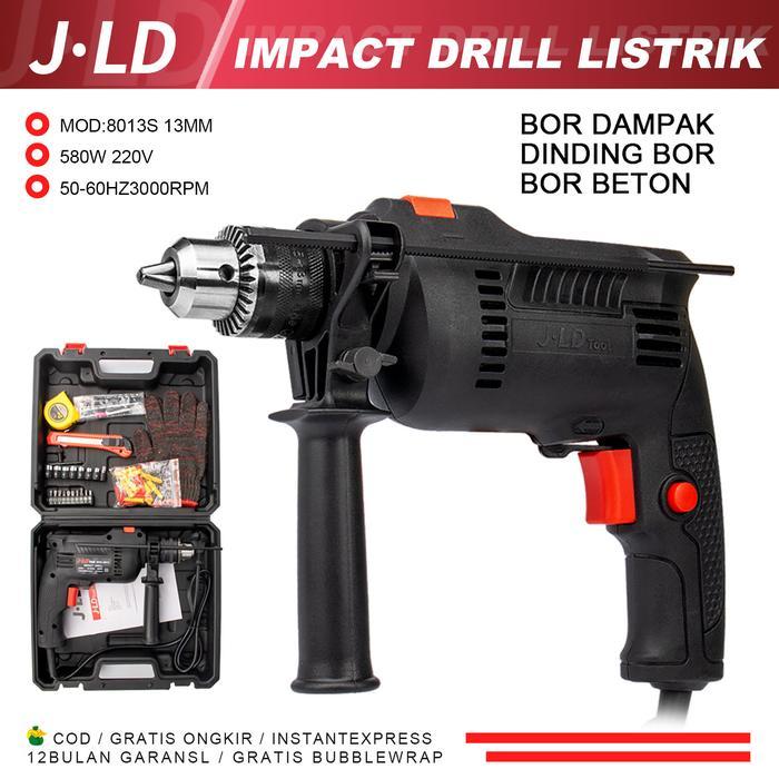 Orion - Mesin Bor Listrik 13 Mm Impact Drill 580W Serba Guna Komplit 220V Besi Beton Tembok Kayu