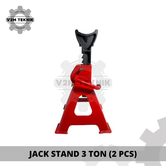 Murah Jack Stand Mobil 3 Ton / Tahanan Dongkrak Mobil 3 Ton (1 Set 2 Pcs) Terlariss 