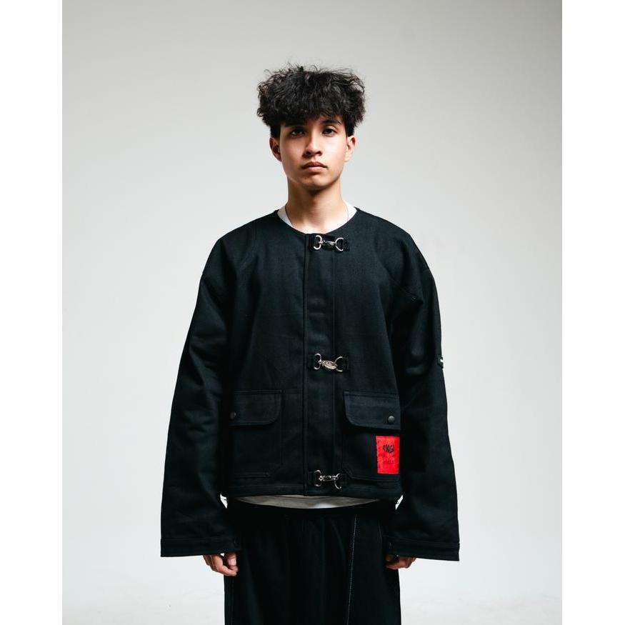 SALE SAINANGEL - CARDIGAN HOOK BASIC CANVAS JACKET