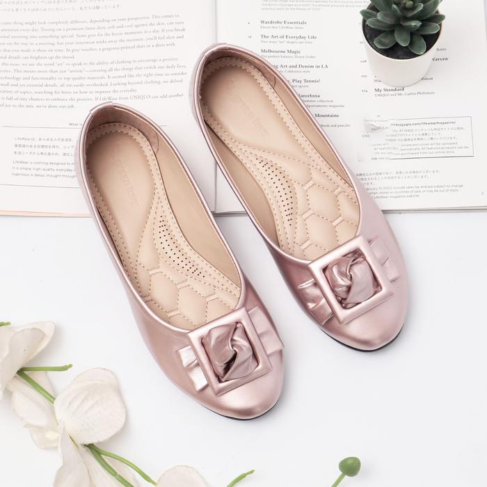 Green Love Sepatu Flatshoes Wanita Queen