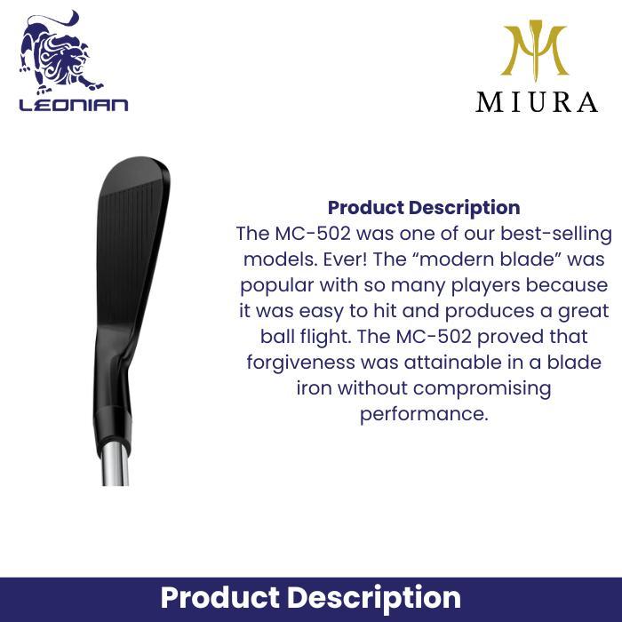 Stick Golf Miura Iron Set Mc-502 Qpq Black 5-P - Golf Stick