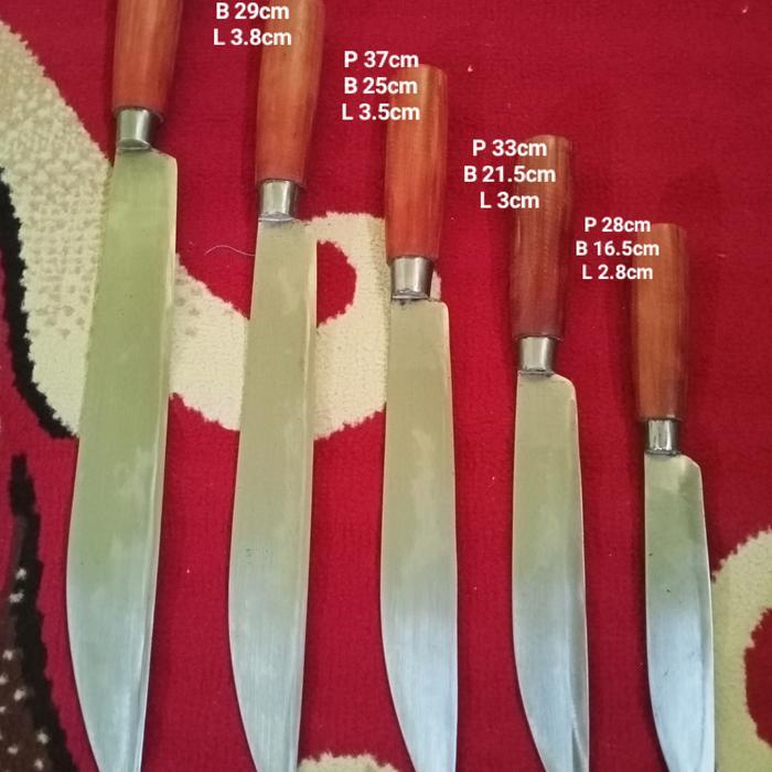 Pisau Sembelih Hewan, Pisau Jagal Hewan Lengkap Sama Sarungnya