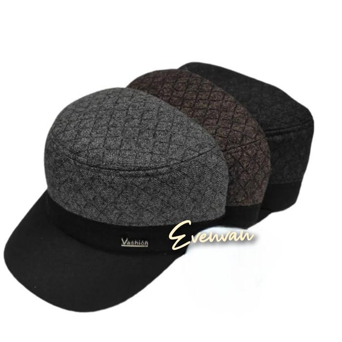 Terlaris topi pria topi komando bahan woll import SALE