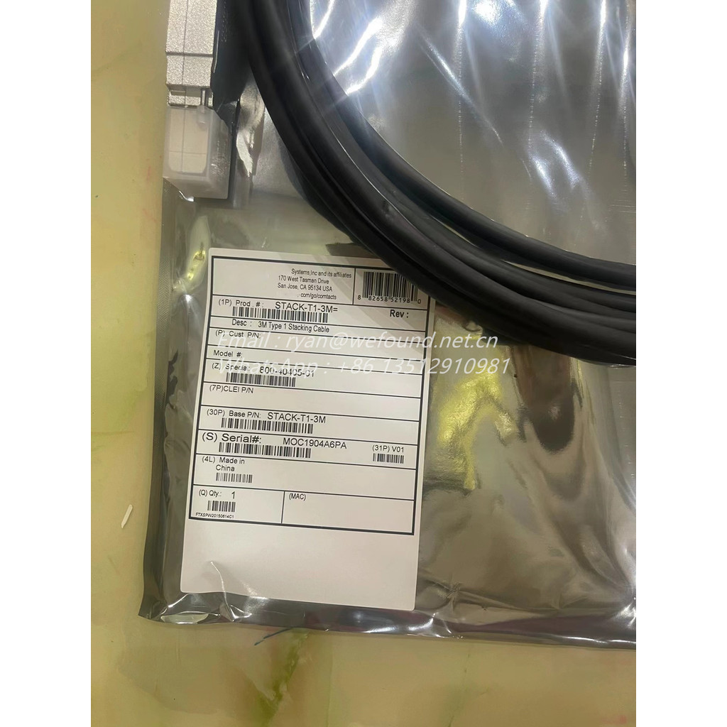 JUAL  STACK-T1-3M  Stacking Cable for Cisco Catalyst 9300 Series Switch Stacking accessories, 800-40