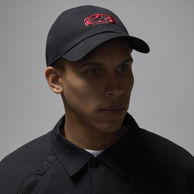 Nike Jordan Club Cap 23 Logo Red Black HJ2444-010 Topi Original 100%