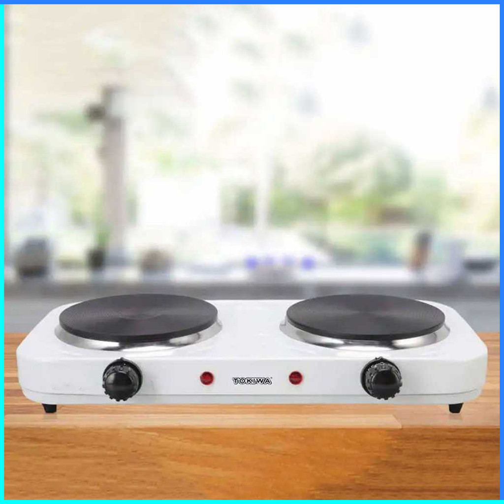 COD TOKIWA Kompor Listrik 2 tungku serbaguna terbaik Portable Cooking Stove 2 Heating Plate 2000W - 