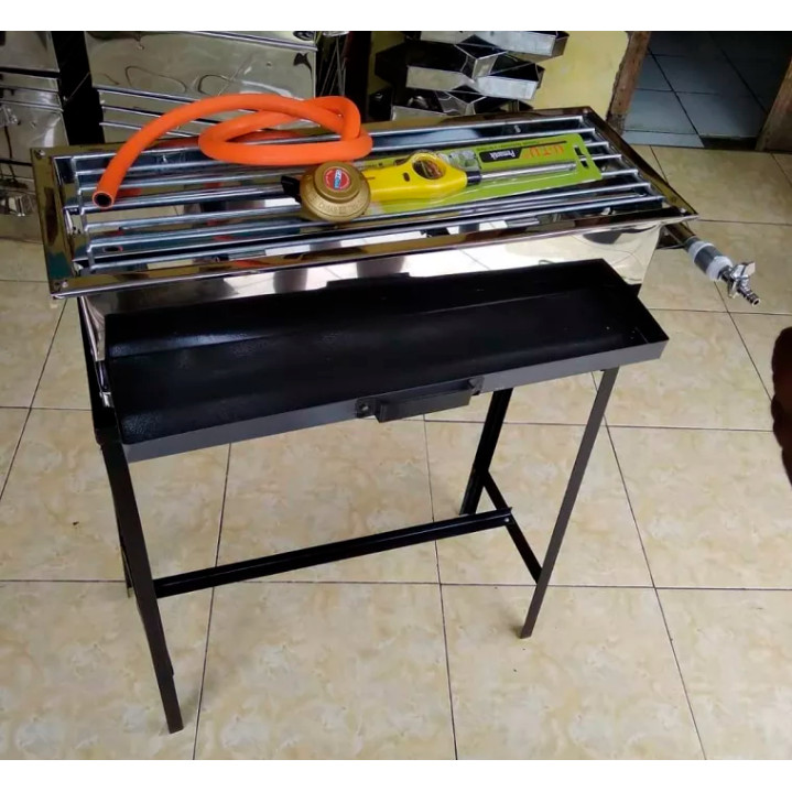 paket hemat panggangan gas 2 tungku / panggangan satu set / panggangan ukuran p 65 cm / panggangan s