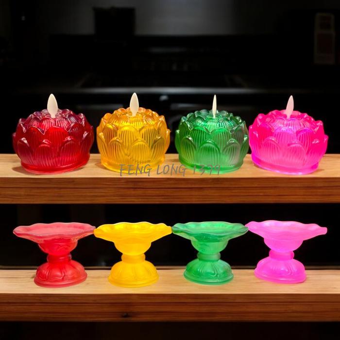 Sale Lampu Lilin Puja / Sembahyang Kristal Led Daya / Tenaga Baterai