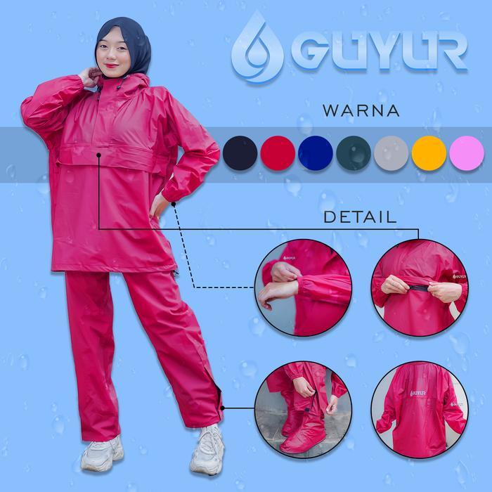 Jas Hujan Guyur Kangaroo Raincoat Anti Bocor Kantung Kangguru