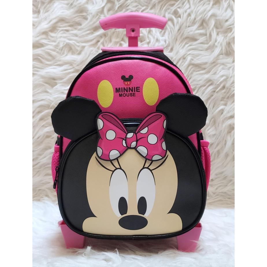 7lc9- Tas Troli / Trolley Anak Sekolah Paud Playgroup Mickey Dan Minnie