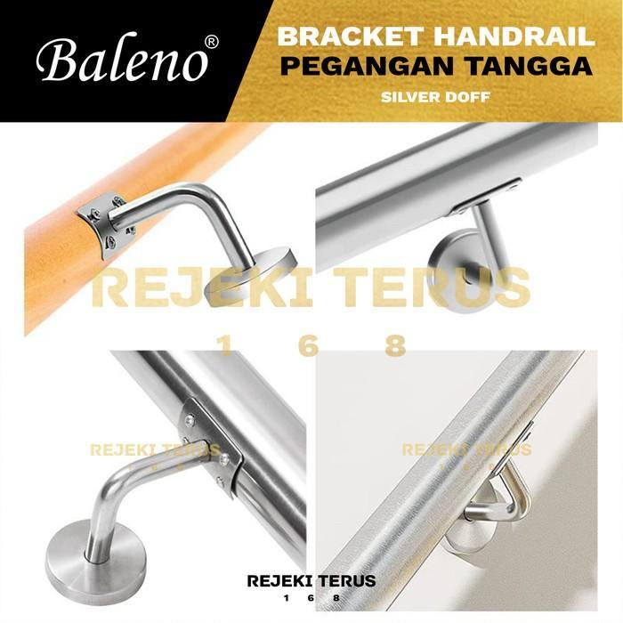Bracket Dinding Stainless Tiang Railing Tangga Minimalis Pegangan Handrail