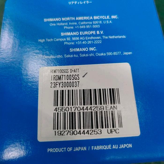 Rd Shimano Slx Rd-M7100-Sgs 12 Speed Rear Derilleur Slx 12S Original Japan Box
