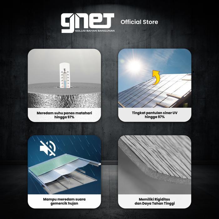 Premium Gnet Foil Peredam Panas Foam Alumunium Peredam Panas Atap Original