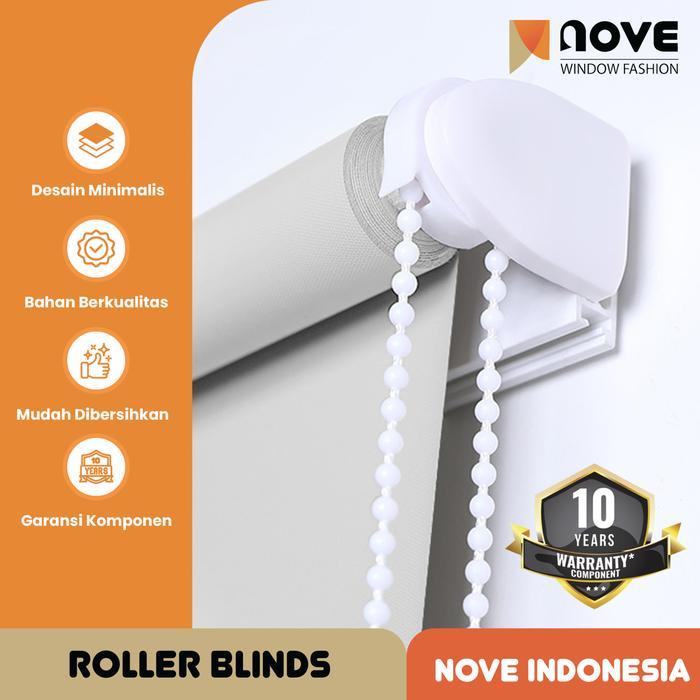 Nove Roller Blind Indoor Blackout 100% Coating - Tirai Gulung