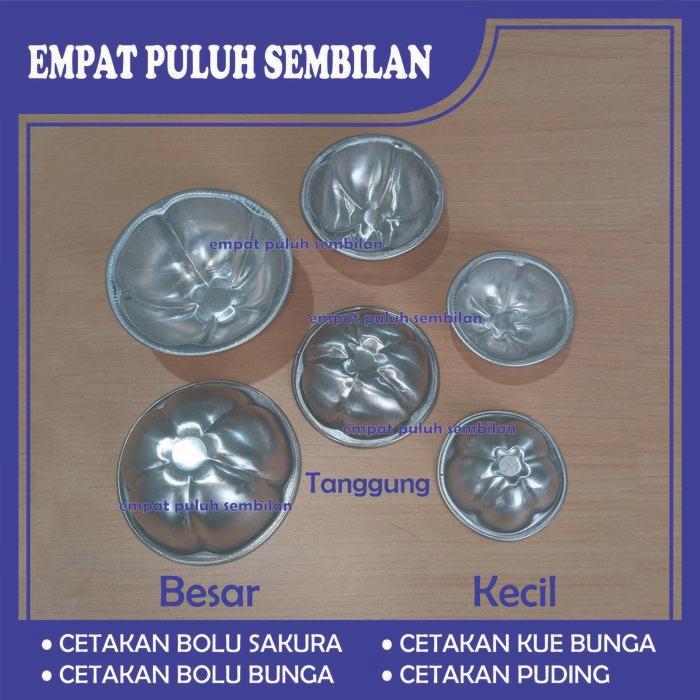 cetakan puding jelly kue sakura / cetakan coklat / loyang kue mini