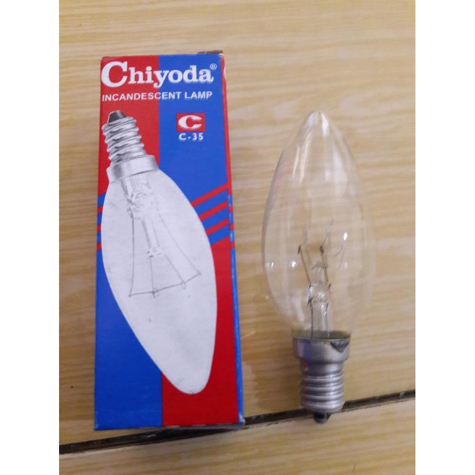 CHIYODA LAMPU / BOHLAM PIJAR E14 CLEAR 10W / 15W PROMO TERMURAH
