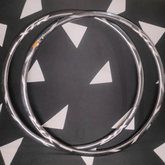 NEW.. sepasang Rims Carbon 28H Shimano XTR Rims Tubular 700c 29er Disc
