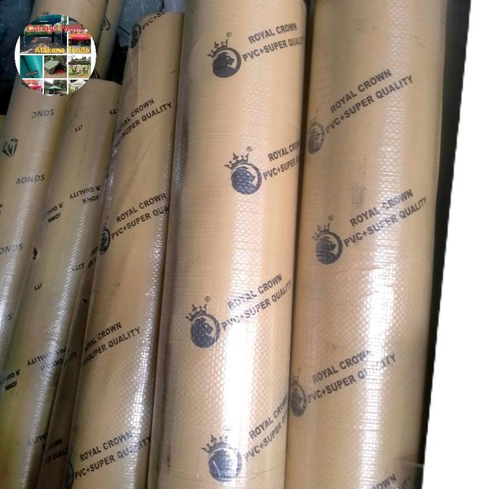 TERPAL UNO 410GSM TERPAL PVC SEMI KARET ROLL Outdoor - Putih