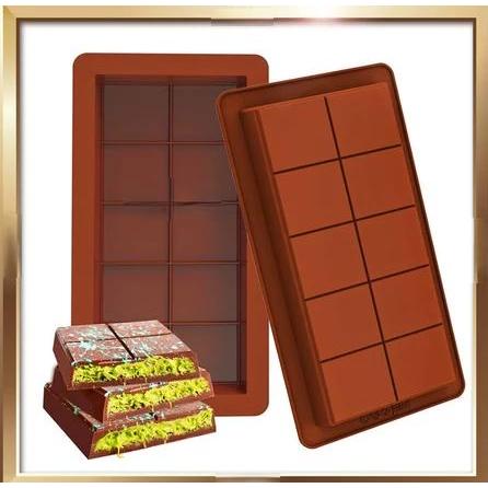 Best Seller Cetakan Coklat Batang / Cetakan Permen Kue Coklat Silikon Dubai / Pencetak Coklat Batang