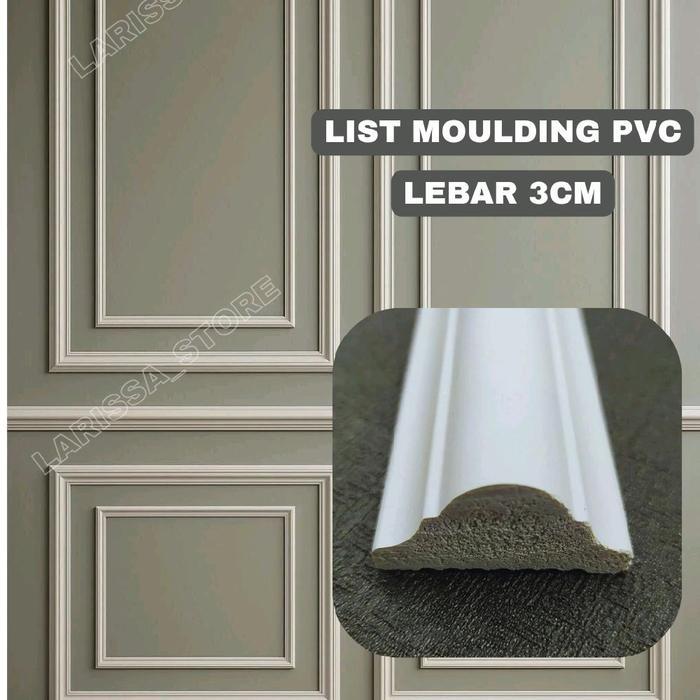 LIST MOULDING PVC LIST PVC ASLI DEKORASI DINDING