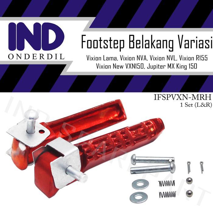 Footstep-Barstep-Foot-Step Belakang Warna Merah Jupiter MX King 150