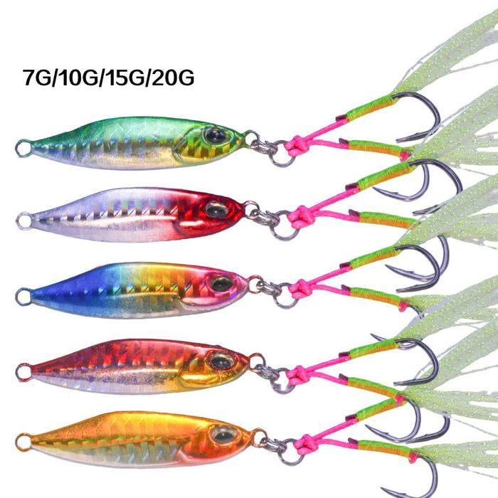 Terbaru Micro Jig 10G Micro Jig 10 Gram Micro Jig 7G Micro Jig 15G 20G Metal Jig Kiler Umpan Jig