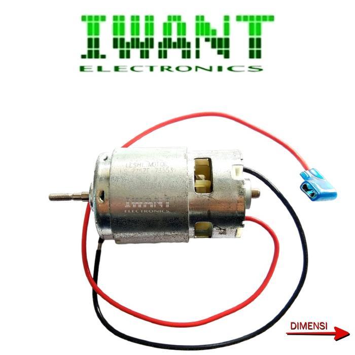 TERLARIS DINAMO MOTOR DC 12V - 18V 3.5A MOTOR DINAMO 12V 18V DC LS775 WITH CABLE