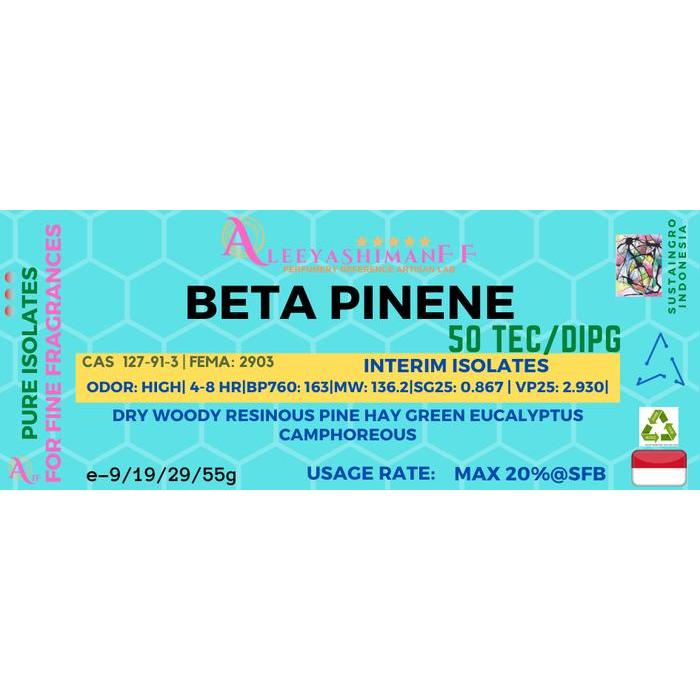 BERKUALITAS AleeyashimanFF Pure Isolate - Beta Pinene