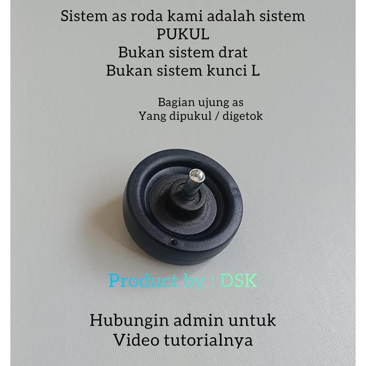 Roda Koper Pengganti Roda Replacement Roda Koper Fiber 360