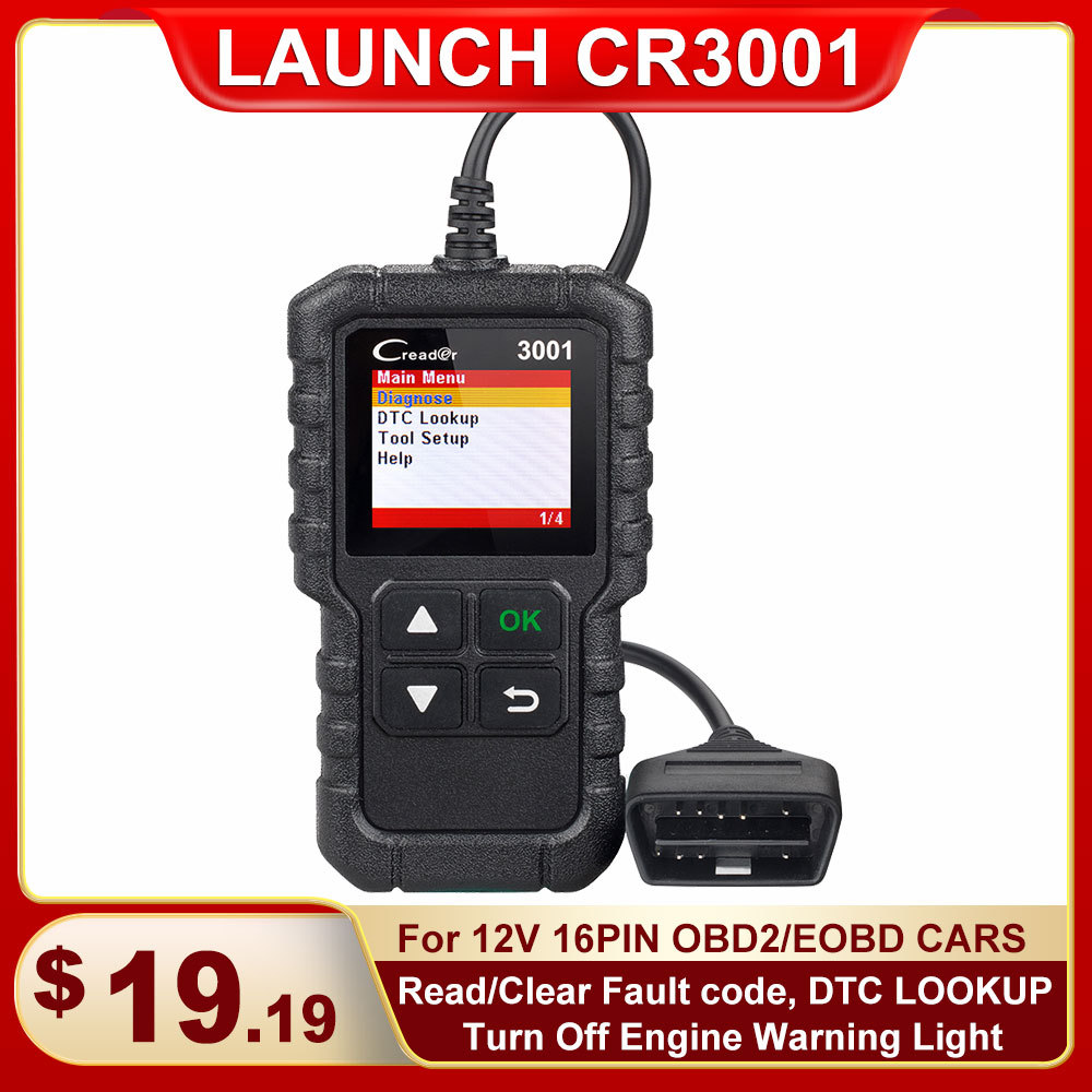 LAUNCH X431 CR3001 ALL OBD2 Scanner Car Diagnostic Tools Automotive