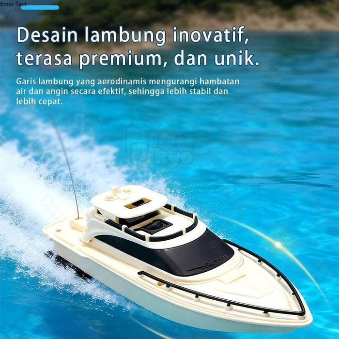 Pikyo Kapal Remote Control 27Mhz Ukuran Besar 3 Fungsi High Speed Yacht Mainan Anak Perahu Rc Kapal