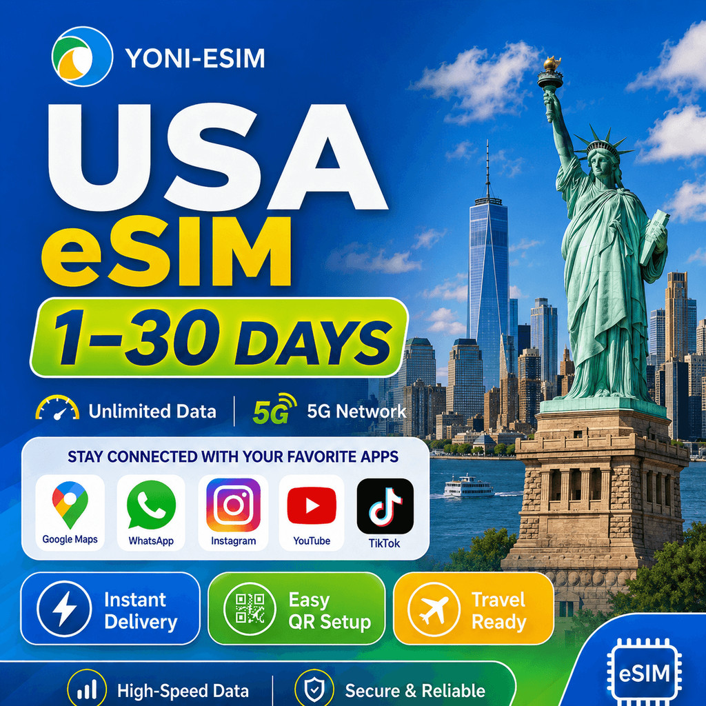 Amerika Serikat eSIM Max | 3-30 Hari | 5G data kecepatan tinggi perjalanan | pengiriman email instan