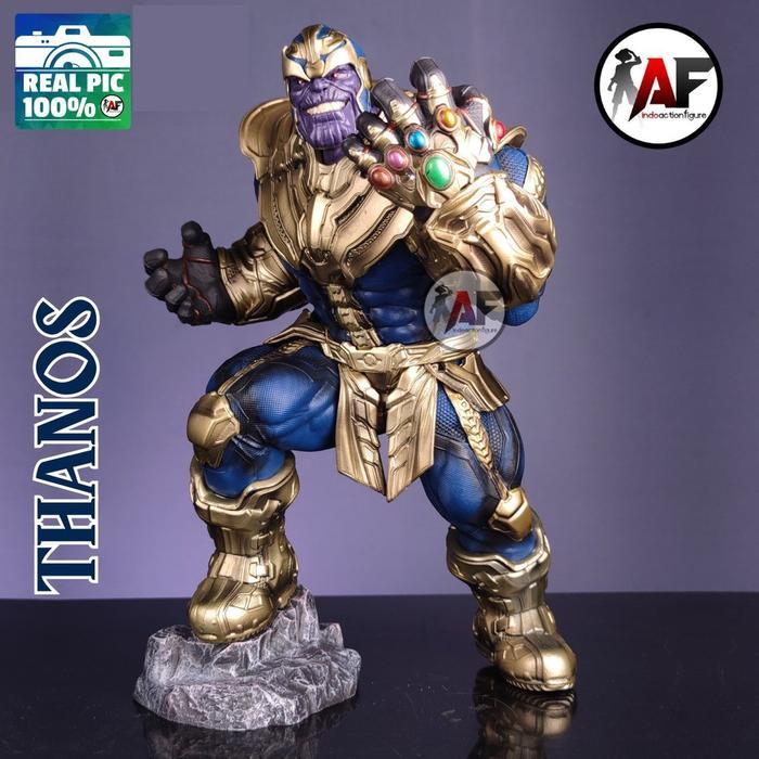 READY Statue Action Figure Thanos LED Infinity Stone Design Recast