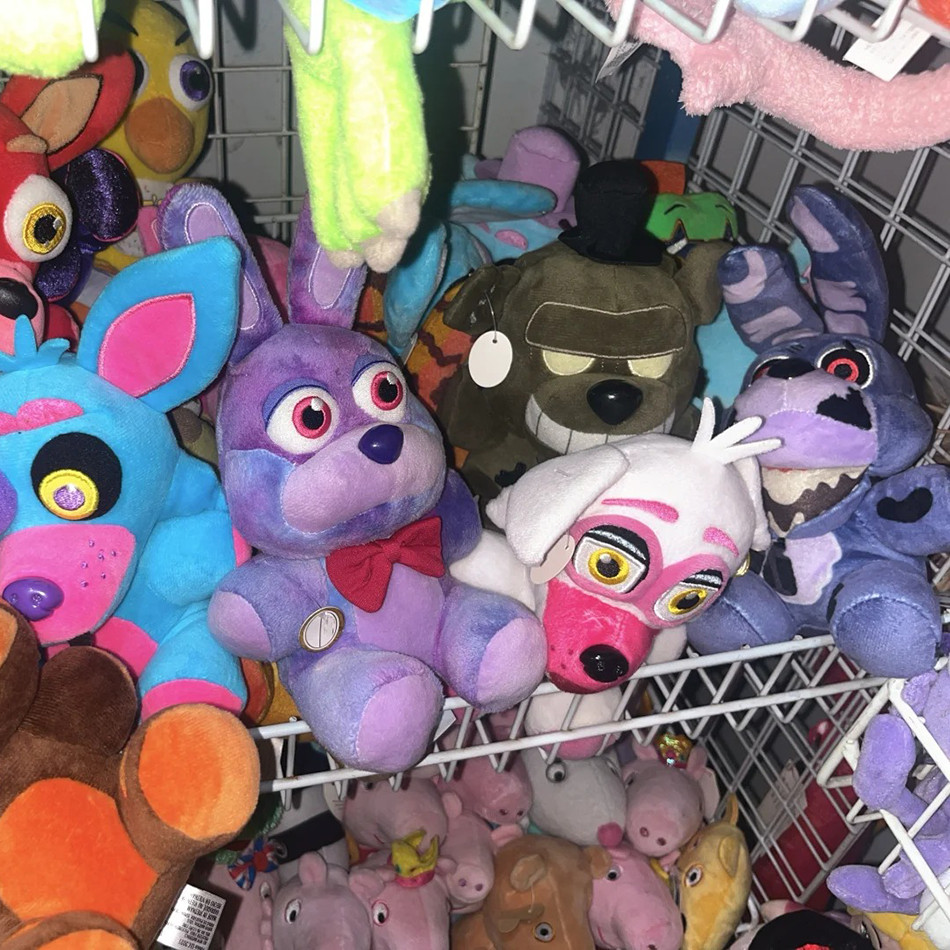 25CM Freddy Plush Foxy Chica Bonnie Springtrap Golden Freddy Fazbear Plush Soft Stuffed Dolls kids
