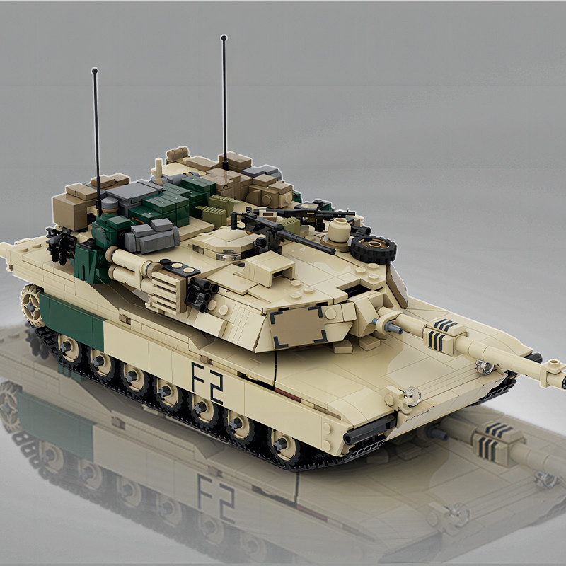 French Army Light Tank AMX-13 Tank V2 Artillery Armored Vehicle MOC Building Blocks Assembly Model