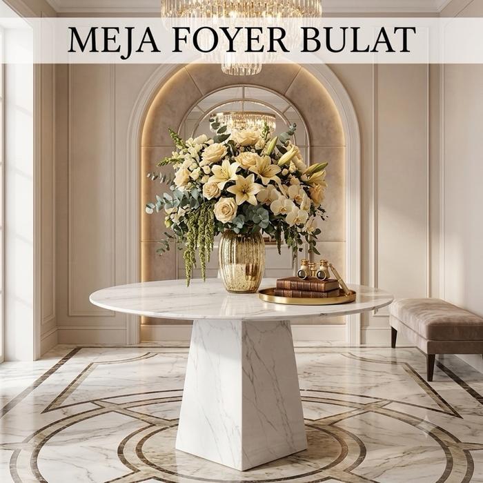 Meja Foyer Bulat Meja Voyer Bulat Meja Altar Bulat Meja Foyer Marmer Meja Makan Bulat Marmer Meja Bu