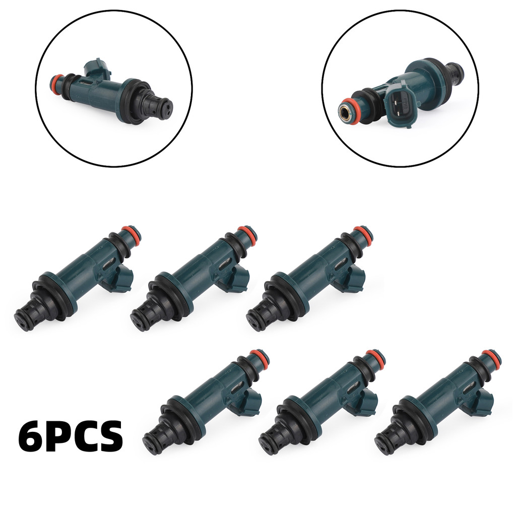 ARTUDATECH 6PCS FUEL INJECTORS 23250-20020 FIT HIGHLANDER TOYOTA 2001 2002 2003 FIT LEXUS RX300