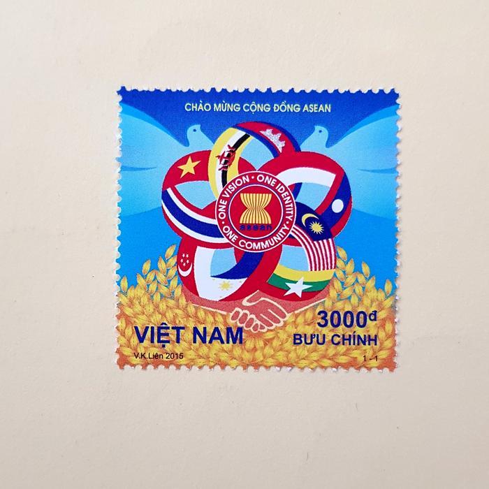 Prangko VIET NAM. Joint Issue of ASEAN Community Commemorative stamp