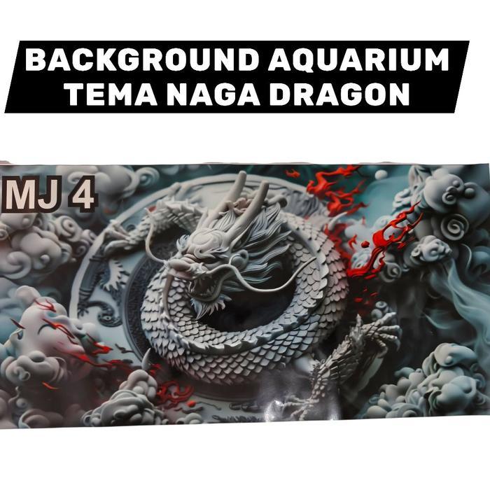 Promo Stiker Aquarium Background Wallpaper Gambar Harimau Elegan 3D Original