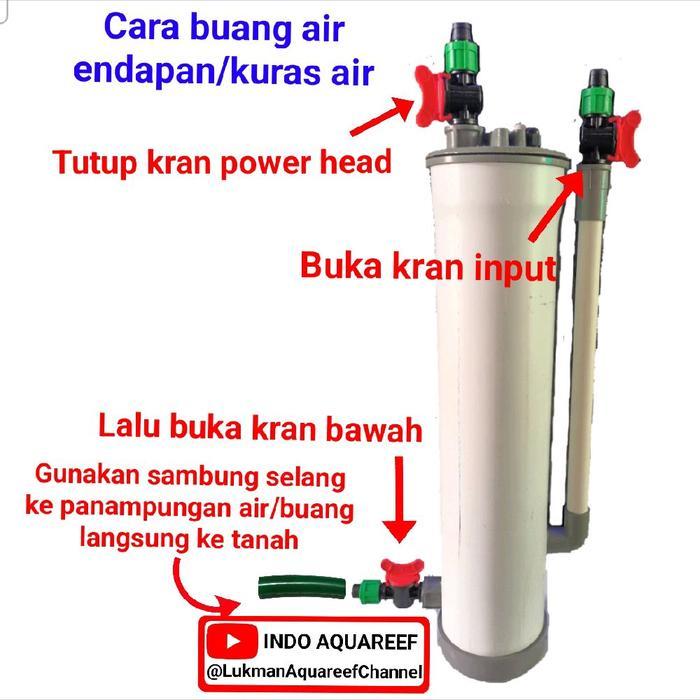 READY Filter canister diy filter akuarium aquascape P50cm 3 lubang di jual tabung saja