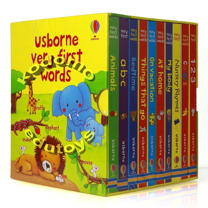 Usborne Very First Words Boxed Set 10 Mini Board Book